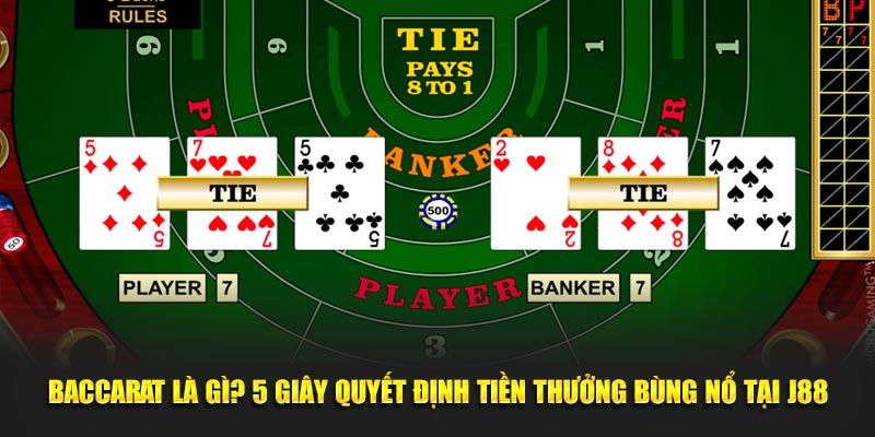Baccarat Là Gì? 5 Giây Quyết Định Tiền Thưởng Bùng Nổ Tại J88
